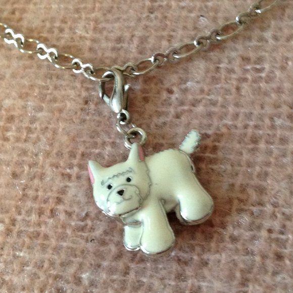 Webkinz Charm Necklace with White Terrier Charm - Picture 2 of 4